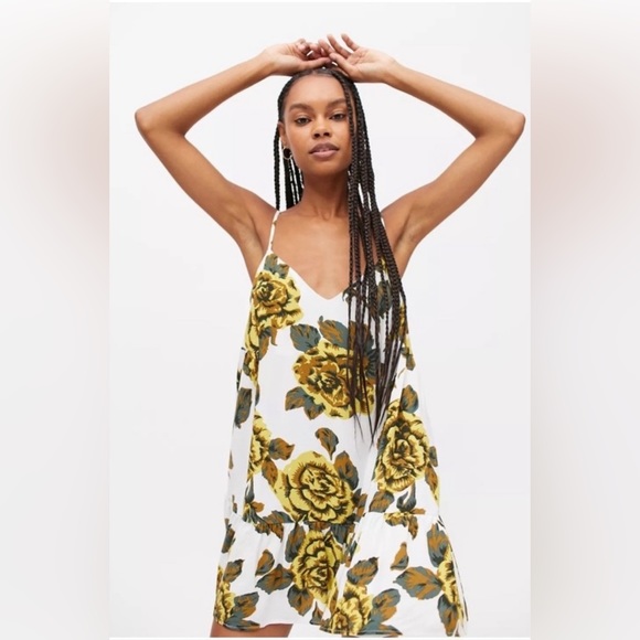 UO Floral Mini Frock Dress - Picture 1 of 6